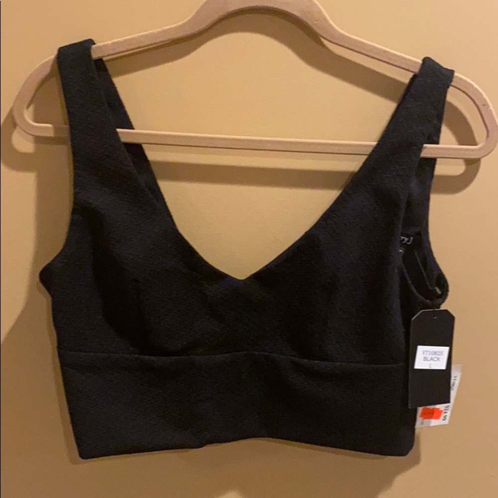 Black crop top